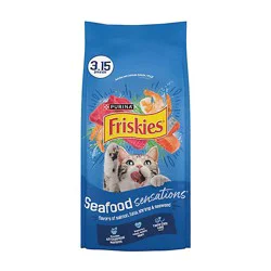 Friskies Cat Food Dry Seafood Sensations Seafood - 3.15 Lb