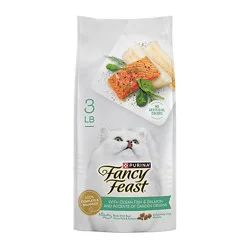 Fancy Feast Ocean Fish And Salmon And Accents Of Garden Greens Cat Dry Food - 3 Lb
