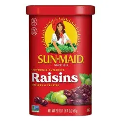 Sun-Maid California Sun-Dried Raisins Canister – 20oz