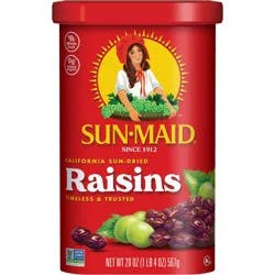 Sun-Maid California Sun-Dried Raisins Canister - 20oz