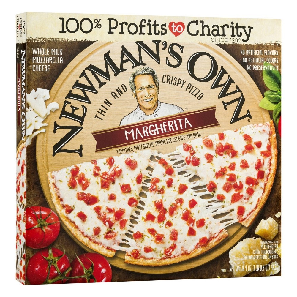 slide 5 of 5, Newman's Own All Natural Thin & Crispy Margherita Frozen Pizza, 16.4 oz