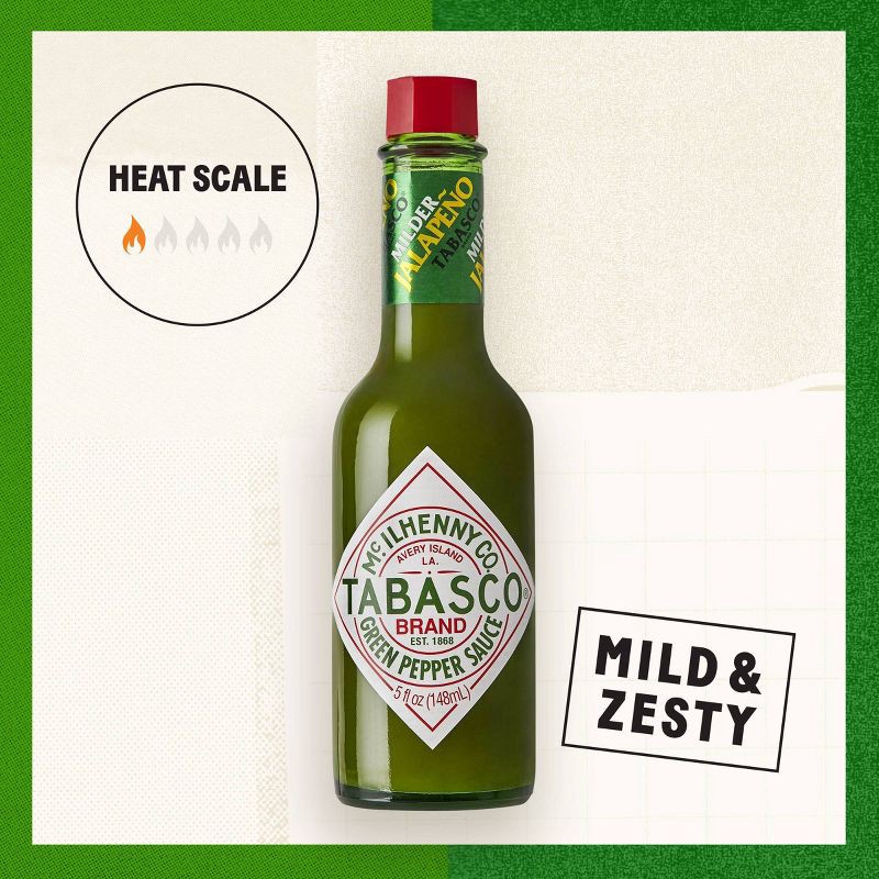 slide 2 of 8, TABASCO Green Pepper Jalapeno Sauce - 5oz, 5 oz