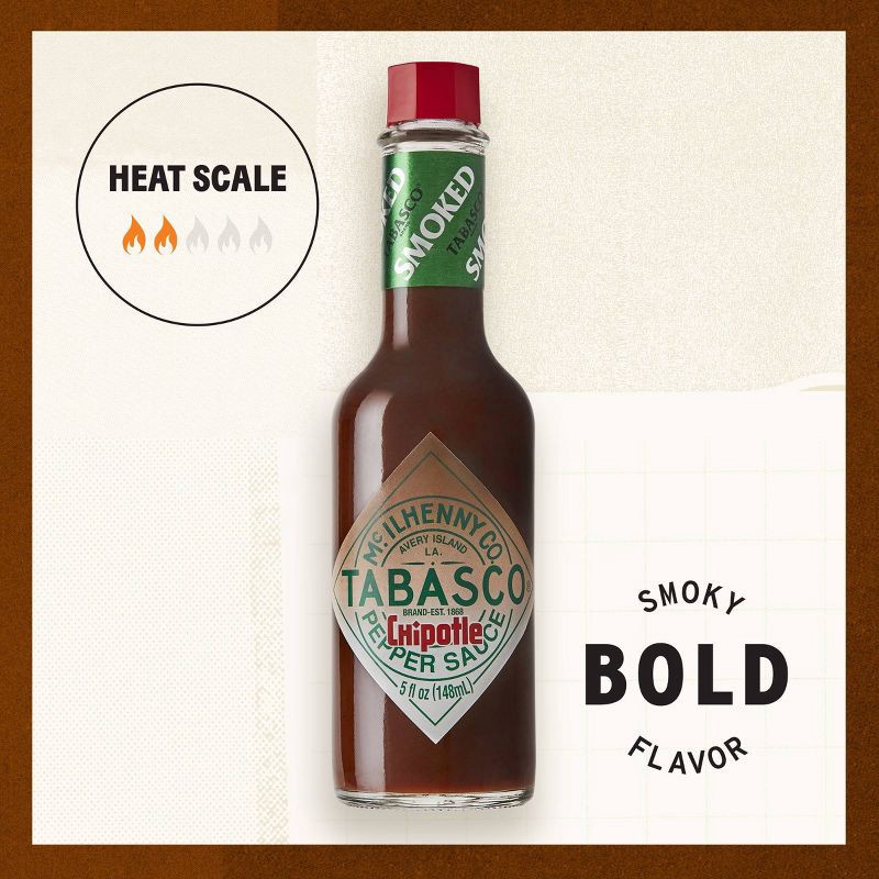 slide 2 of 8, TABASCO Chipotle Pepper Sauce - 5oz, 5 oz