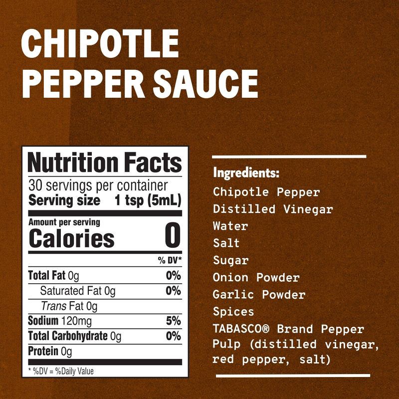 slide 6 of 8, TABASCO Chipotle Pepper Sauce - 5oz, 5 oz