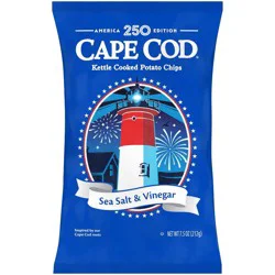 Cape Cod Potato Chips Sea Salt and Vinegar Kettle Chips - 7.5oz