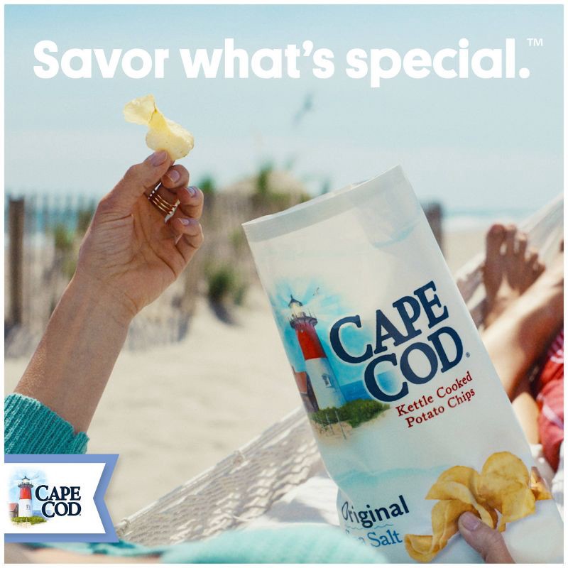 slide 6 of 7, Cape Cod Potato Chips Less Fat Original Kettle Chips - 8oz, 8 oz