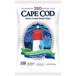 Cape Cod Potato Chips Less Fat Original Kettle Chips - 8oz