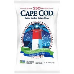 Cape Cod Potato Chips Less Fat Original Kettle Chips - 8oz