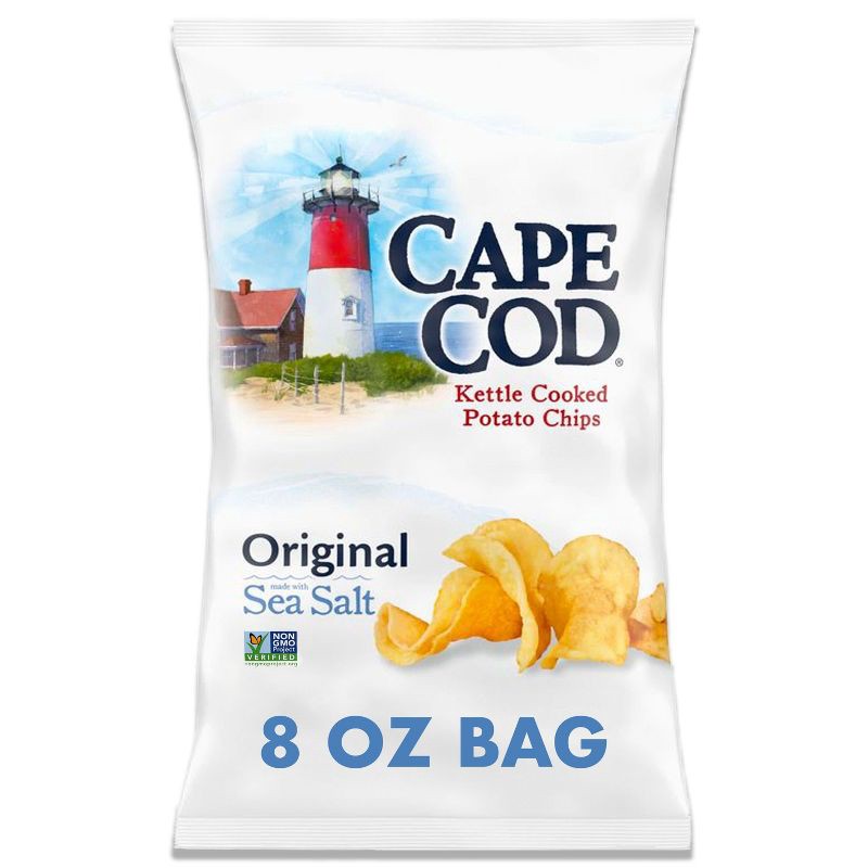 slide 1 of 10, Cape Cod Potato Chips Original Kettle Cooked Chips - 8oz, 8 oz