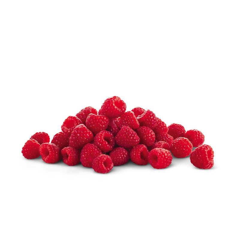 slide 1 of 3, Raspberries - 6oz, 6 oz