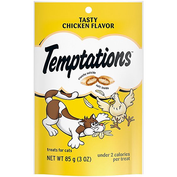 slide 1 of 1, Temptations Classic Tasty Chicken Flavor Crunchy And Soft Adult Cat Treats - 3 Oz, 3 oz
