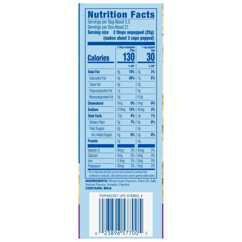slide 7 of 9, Pop Secret Microwave Popcorn Movie Theater Butter Flavor - 19.2oz/6ct, 19.2 oz, 6 ct