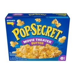Pop Secret Microwave Popcorn Movie Theater Butter Flavor - 19.2oz/6ct