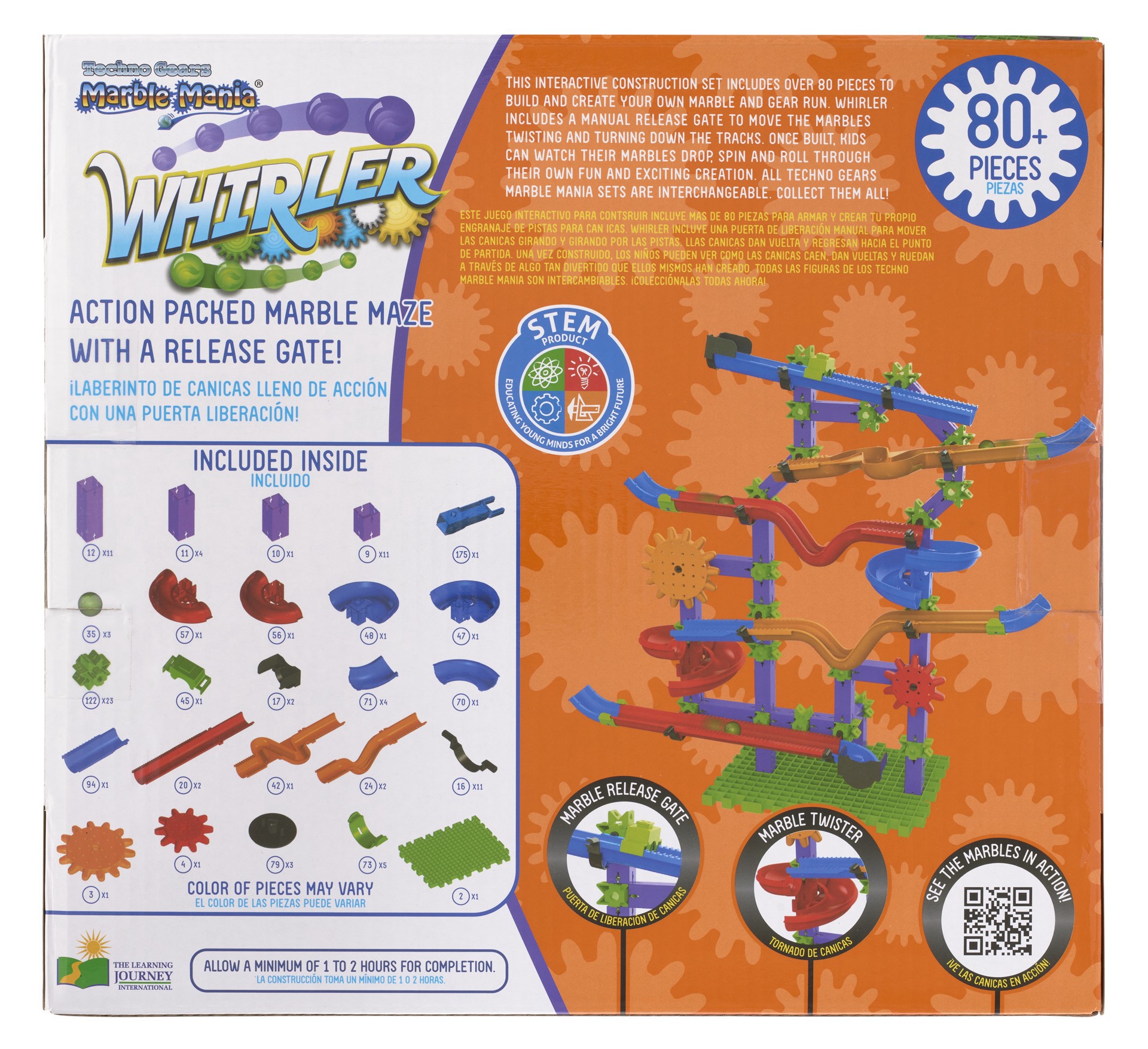 slide 3 of 4, The Learning Journey Techno Gears Marble Mania Whirler, 17 in x 8 in x 17 in