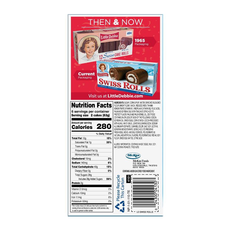 slide 4 of 4, Little Debbie Swiss Rolls - 12ct/13.31oz, 12 ct, 13.31 oz