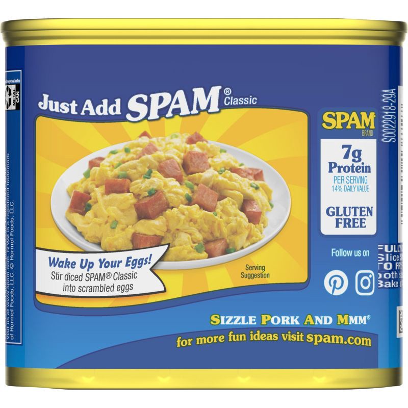 slide 4 of 15, SPAM Classic Lunch Meat - 12oz, 12 oz