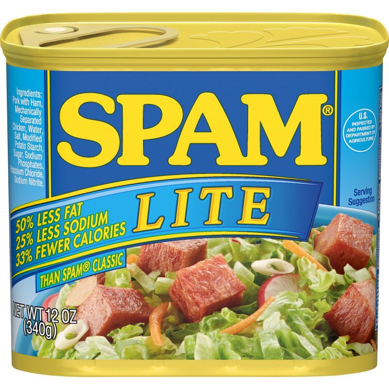 slide 1 of 9, SPAM Lite Lunch Meat - 12oz, 12 oz
