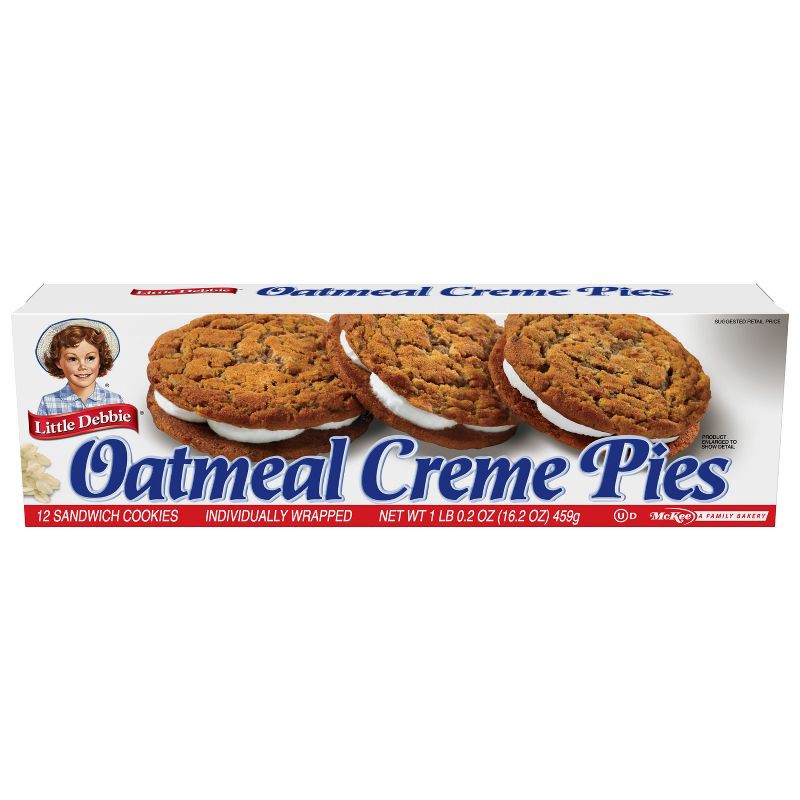 slide 2 of 4, Little Debbie Oatmeal Creme Pies - 12ct/16.2oz, 12 ct, 16.2 oz