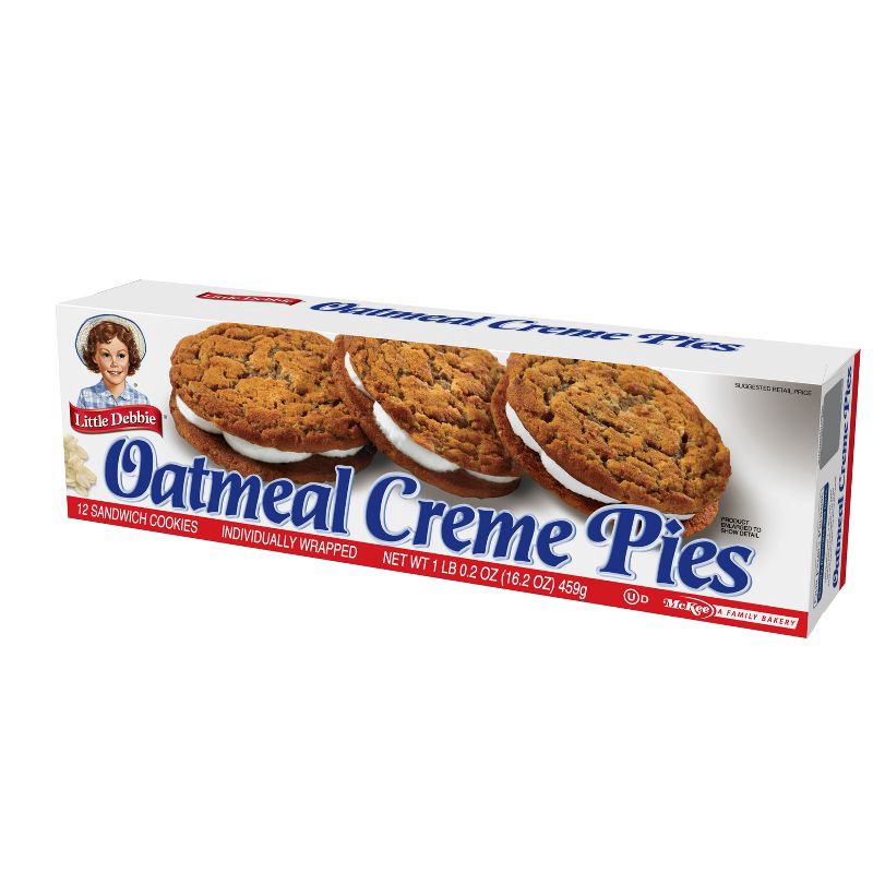 slide 3 of 4, Little Debbie Oatmeal Creme Pies - 12ct/16.2oz, 12 ct, 16.2 oz