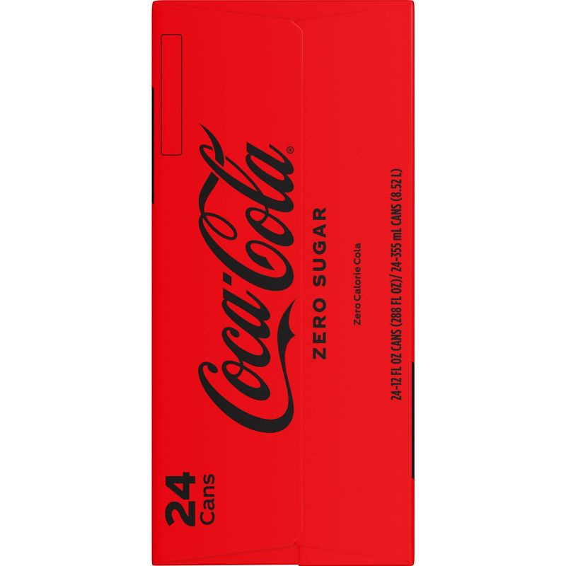 slide 3 of 6, Coca-Cola Zero Sugar - 24pk/12 fl oz Cans, 24 ct; 12 fl oz