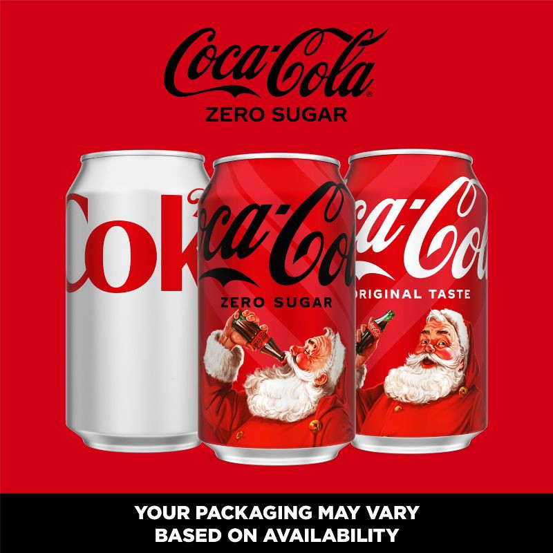slide 5 of 6, Coca-Cola Zero Sugar Soda - 24pk/12 fl oz Cans, 24 ct; 12 fl oz