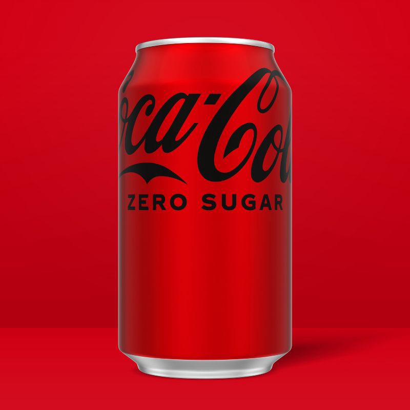 slide 2 of 8, Coca-Cola Zero Sugar Soda - 24pk/12 fl oz Cans, 24 ct; 12 fl oz