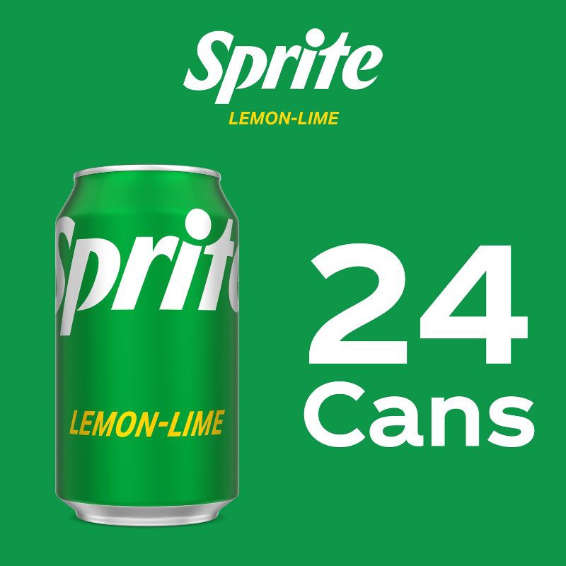 slide 5 of 7, Sprite Soda - 24pk/12 fl oz Cans, 24 ct; 12 fl oz