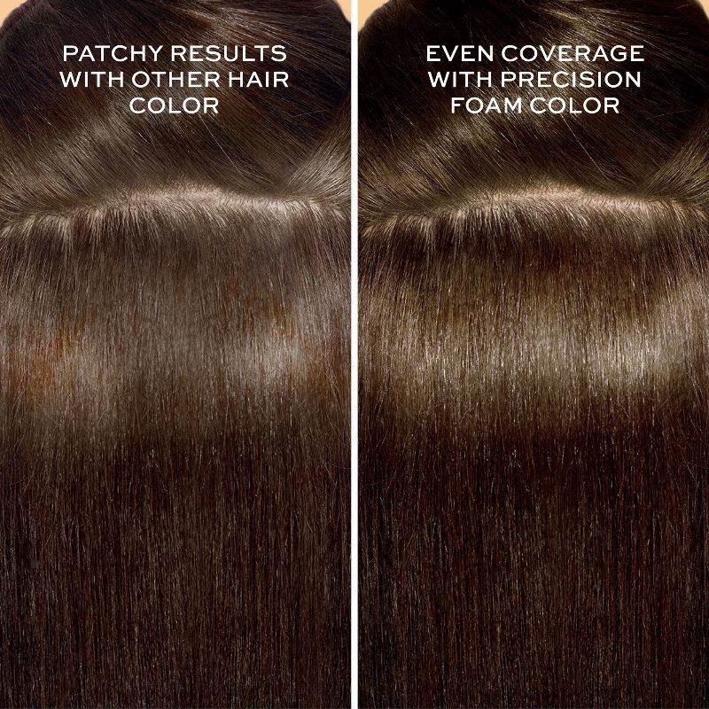 slide 3 of 9, John Frieda Brilliant Brunette Precision Foam Color, Hair Color Foam - 3N Deep Brown/Black, 1 ct