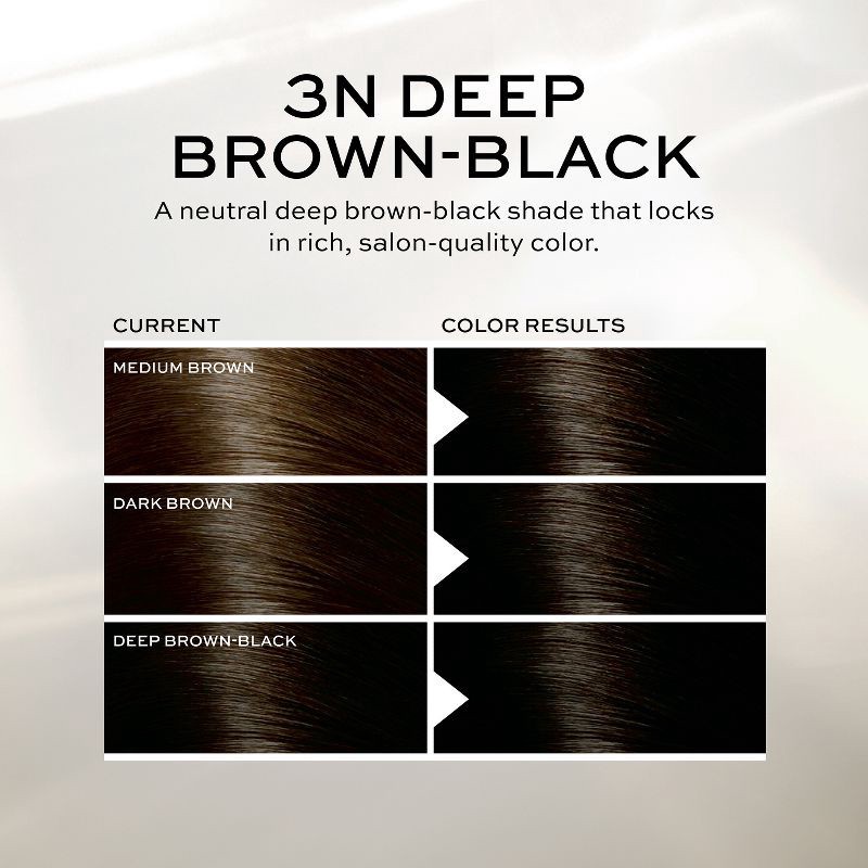 slide 5 of 9, John Frieda Brilliant Brunette Precision Foam Color, Hair Color Foam - 3N Deep Brown/Black, 1 ct