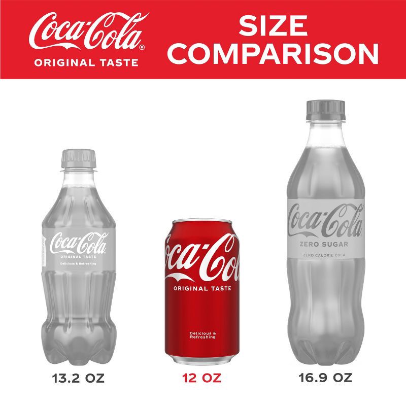 slide 3 of 8, Coca-Cola Soda - 24pk/12 fl oz Cans, 24 ct; 12 fl oz