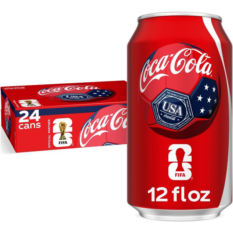slide 1 of 11, Coca-Cola Soda - 24pk/12 fl oz Cans, 24 ct; 12 fl oz