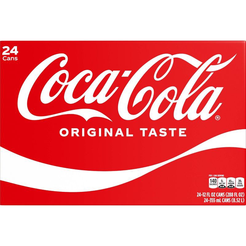 slide 6 of 8, Coca-Cola Soda - 24pk/12 fl oz Cans, 24 ct; 12 fl oz