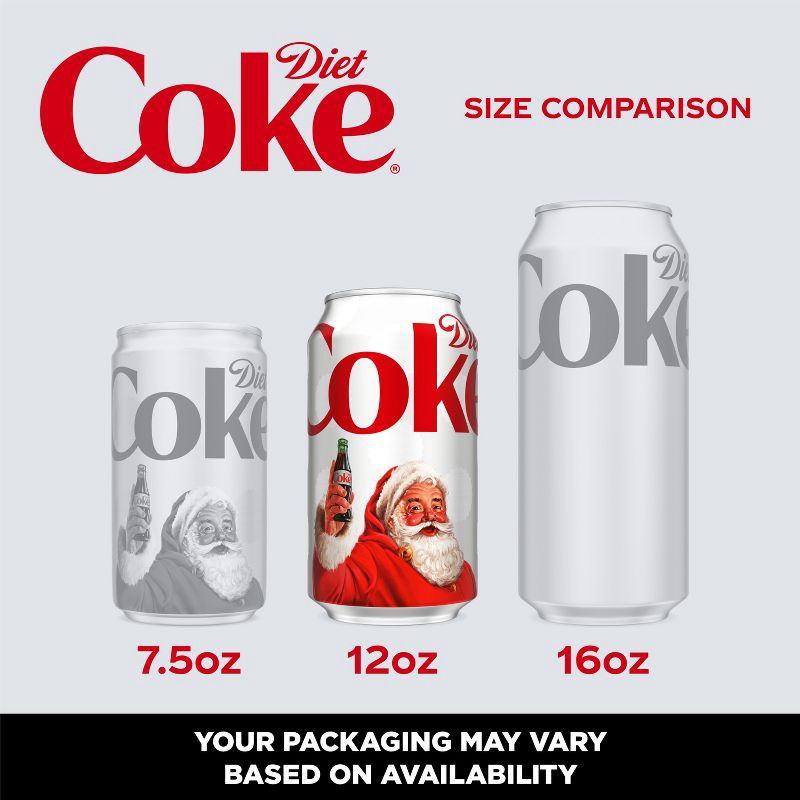 slide 3 of 6, Diet Coke Soda - 24pk/12 fl oz Cans, 24 ct; 12 fl oz