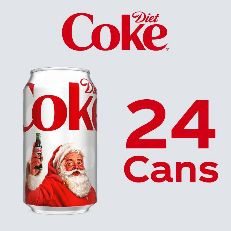 slide 4 of 6, Diet Coke Soda - 24pk/12 fl oz Cans, 24 ct; 12 fl oz