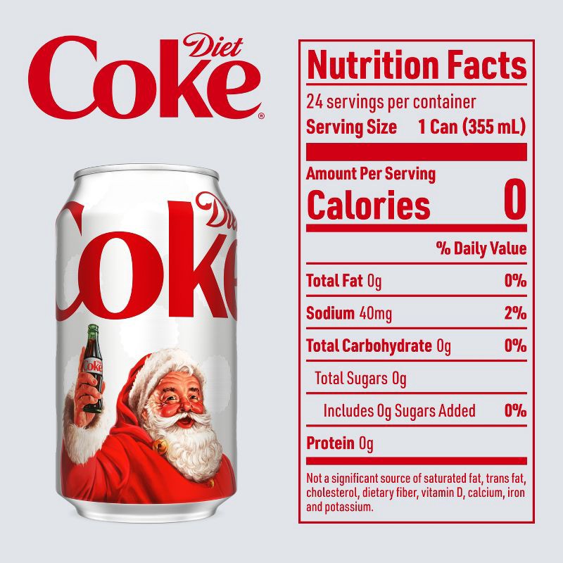slide 6 of 6, Diet Coke Soda - 24pk/12 fl oz Cans, 24 ct; 12 fl oz