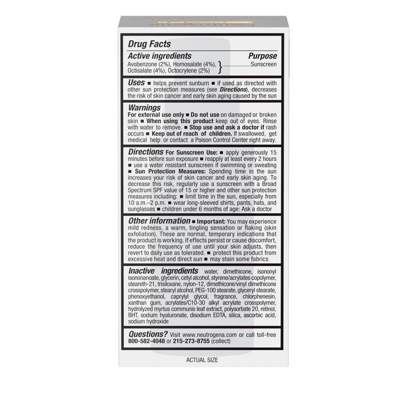 slide 2 of 10, Neutrogena Rapid Wrinkle Repair Retinol Face & Neck with Hyaluronic Acid - SPF 30 - 1 fl oz, 30 ct; 1 fl oz