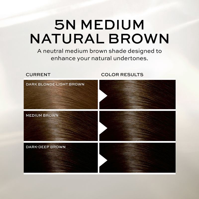 slide 5 of 9, John Frieda Brilliant Brunette Precision Foam Color, Hair Color Foam - 5N Medium Natural Brown, 1 ct