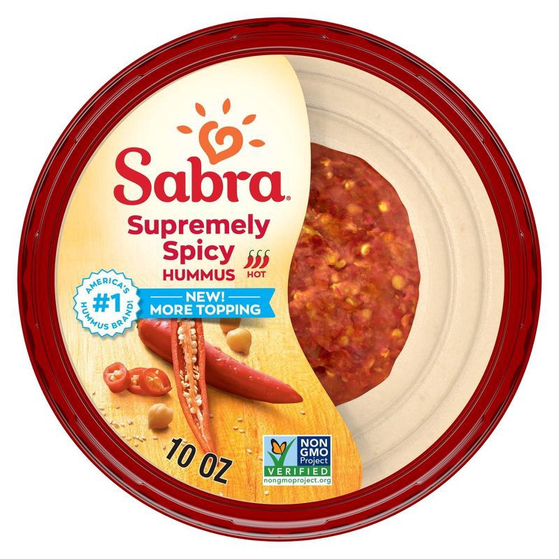 slide 1 of 5, Sabra Spicy Hummus - 10oz, 10 oz