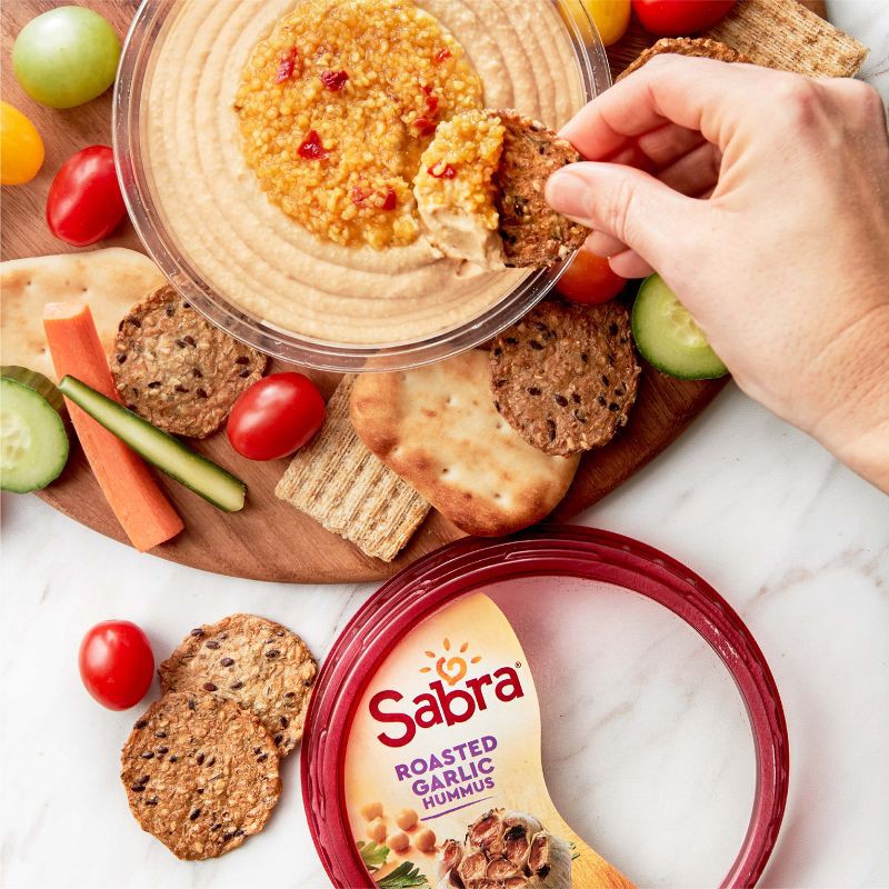 slide 2 of 6, Sabra Roasted Garlic Hummus - 10oz, 10 oz