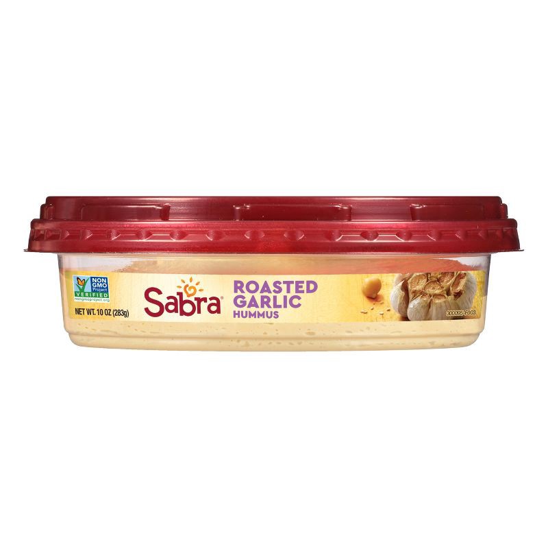 slide 3 of 6, Sabra Roasted Garlic Hummus - 10oz, 10 oz