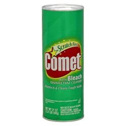 Comet with Bleach Disinfectant Cleanser Scratch Free - 21oz