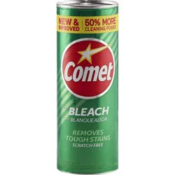 Comet with Bleach Disinfectant Cleanser Scratch Free - 21oz
