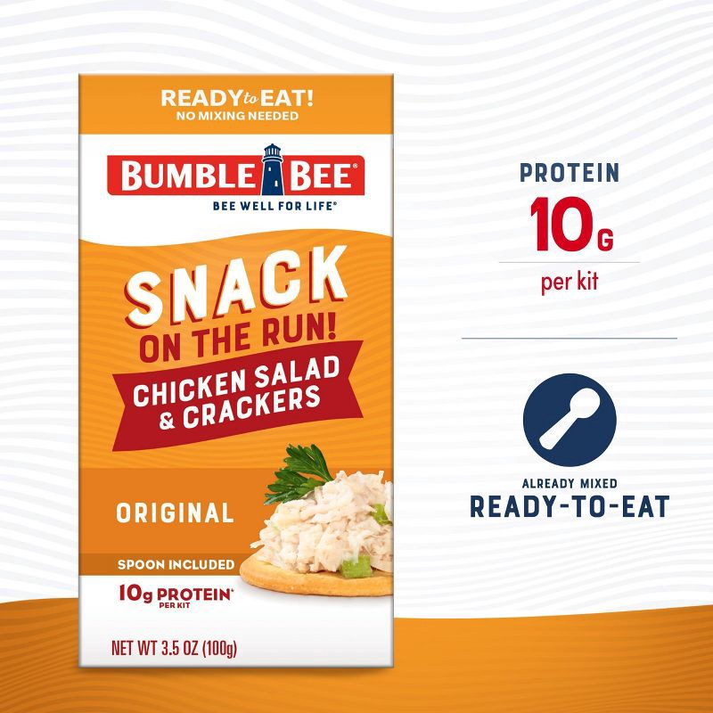 slide 7 of 10, Bumble Bee Chicken Salad with Crackers Snack Kit - 3.5oz, 3.5 oz