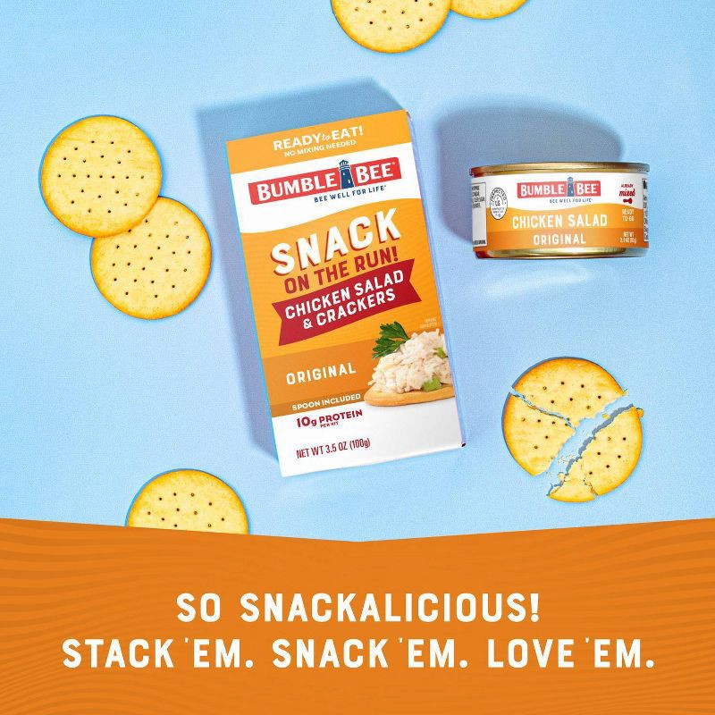slide 8 of 10, Bumble Bee Chicken Salad with Crackers Snack Kit - 3.5oz, 3.5 oz