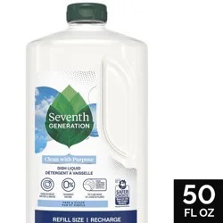 Seventh Generation Free & Clear Liquid Dish Soap - 50 fl oz