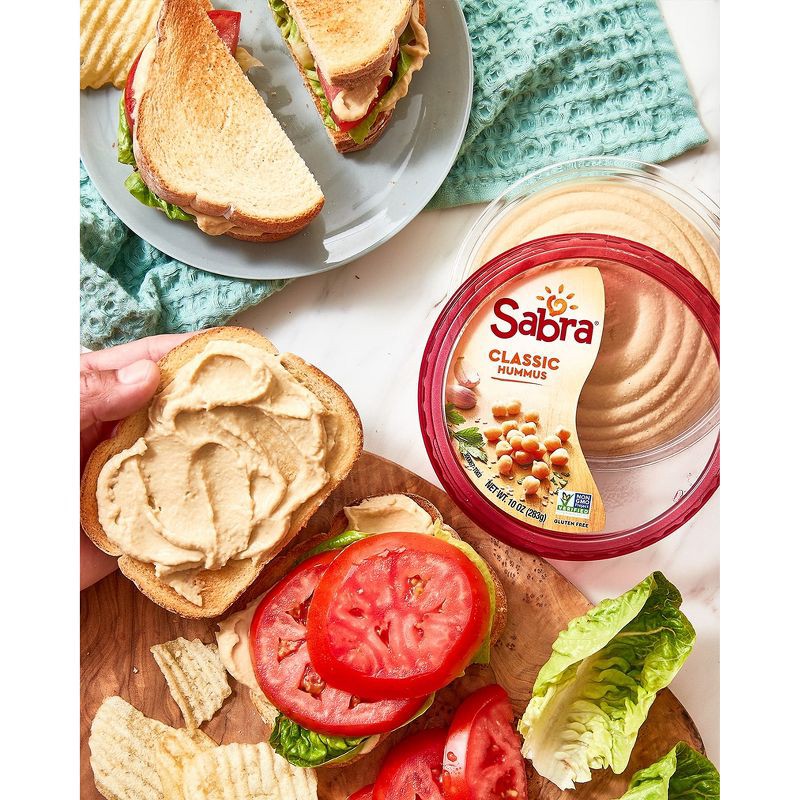 slide 6 of 8, Sabra Classic Hummus - 10oz, 10 oz
