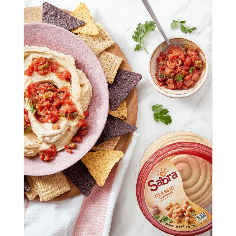 slide 6 of 8, Sabra Classic Hummus - 10oz, 10 oz