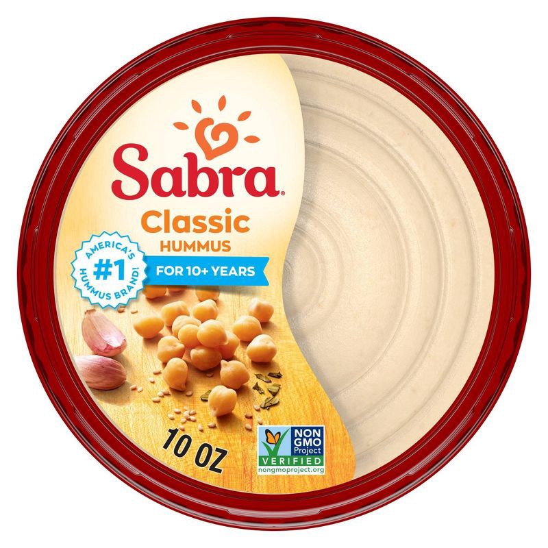 slide 1 of 8, Sabra Classic Hummus - 10oz, 10 oz