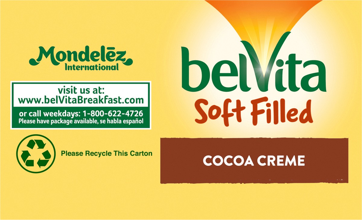 slide 2 of 9, belVita Nabisco belVita Belvita Soft Filled Cocoa Creme Soft Baked Biscuits 5-1.76 Oz. Packs, 8.8 oz