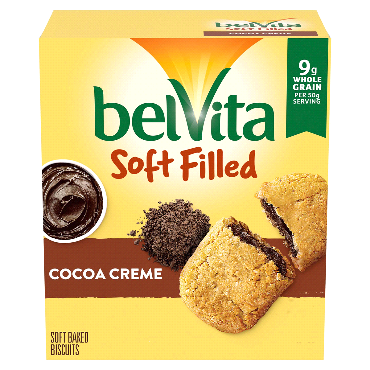 slide 1 of 7, Nabisco belVita Belvita Soft Filled Cocoa Creme Soft Baked Biscuits 5-1.76 Oz. Packs, 8.8 oz